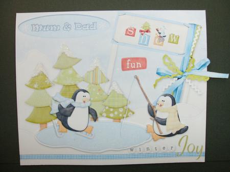 Snow Fun - Mum & Dad by Christine Sutton