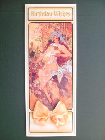 Vintage Autumn Long Dl Decoupage by Christine Sutton