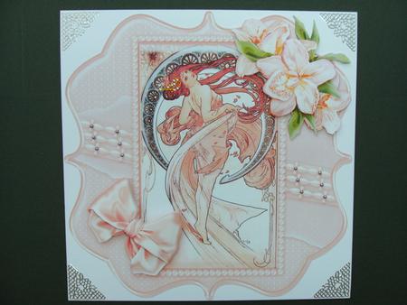 Vintage Dance 8in x 8in Decoupage by Christine Sutton