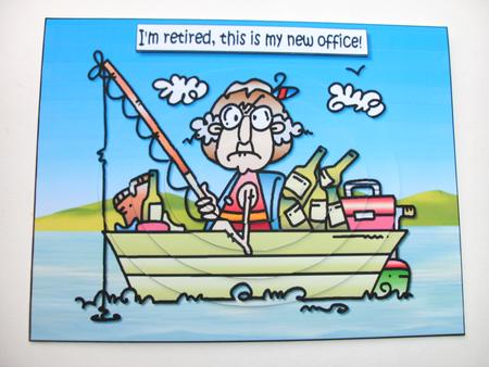 Gus Has a New Office for Retirement Oval Pyramid by Christine Sutton