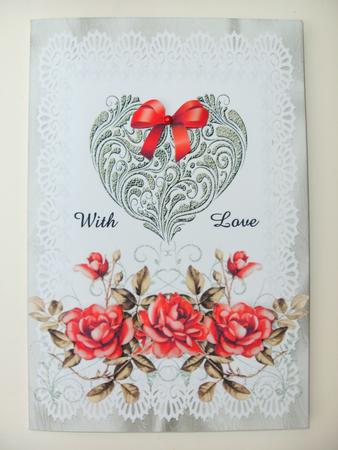 With Love Roses in Silver by Christine Sutton