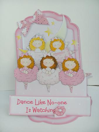 Easel Stepper 3D Card Kit - Ballet Babies by Christine Sutton