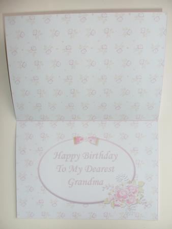 Insert Happy Birthday Dearest Grandma by Christine Sutton