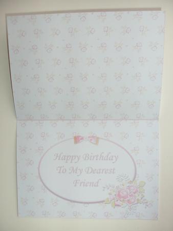Insert Happy Birthday Dearest Friend by Christine Sutton