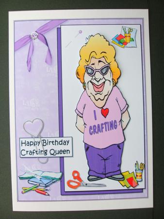 Happy Birthday Crafting Queen by Christine Sutton