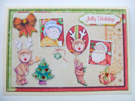 The Claus Family Album Card Front with Step by Step by Christine Sutton