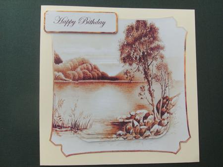 Vintage River Scene by Christine Sutton