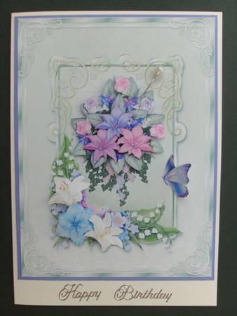 Female Floral Card by Christine Sutton