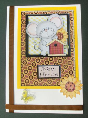 Sunflower Mouse New Home Step by Step Topper by Christine Sutton