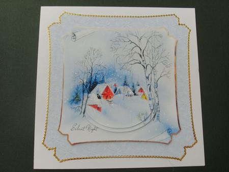 Vintage Christmas Silent Night by Christine Sutton