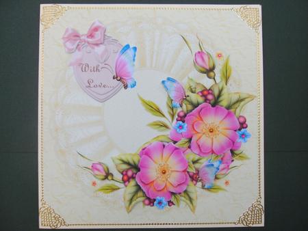 Cream Lace Floral Roses by Christine Sutton