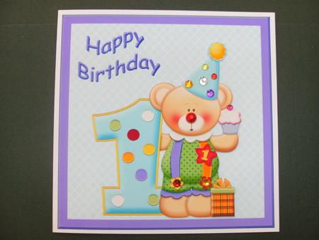 Birthday Bear 1 by Christine Sutton