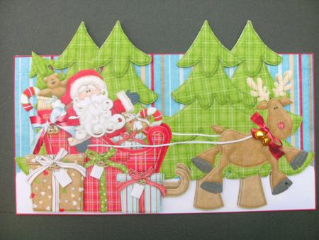 Santa with His Sledge by Christine Sutton