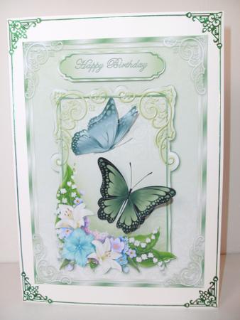 Butterfly Floral Spray by Christine Sutton