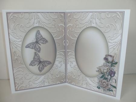 Insert to Roses and Baby Breath Card Front by Christine Sutton