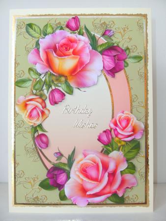 Beautiful Roses Pink & Peach by Christine Sutton