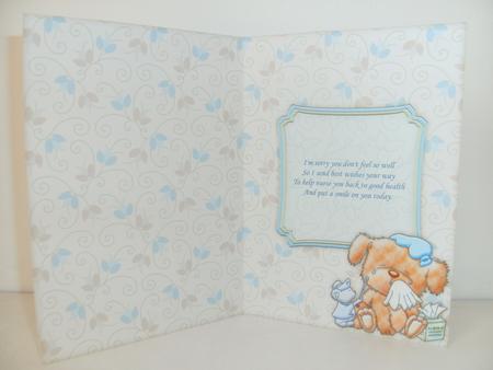 Feeling Woof Get Well Soon Insert for Cup347673_68 by Christine Sutton
