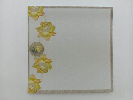 Yellow Rose Insert 8x8 by Christine Sutton