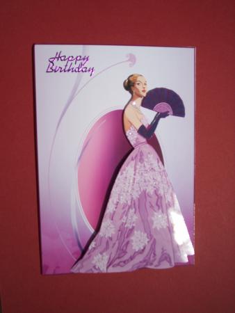 A5 Quick Make Elegant Lady Card by Christine Sutton