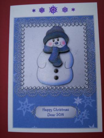Jolly Snowman - Son, Grandson & Nephew by Christine Sutton