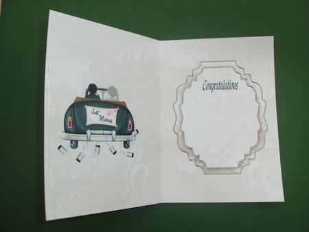 Wedding Car A5 Portrait Insert by Christine Sutton