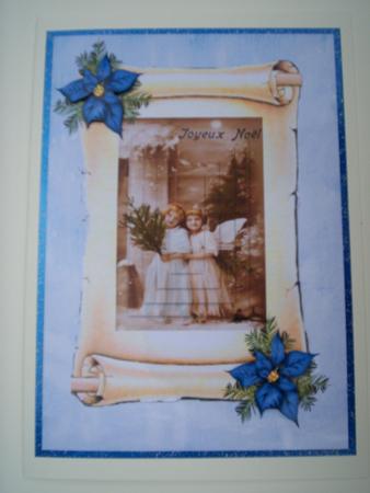 Sweet Little Vintage Angels on a Scroll Pyramid by Christine Sutton