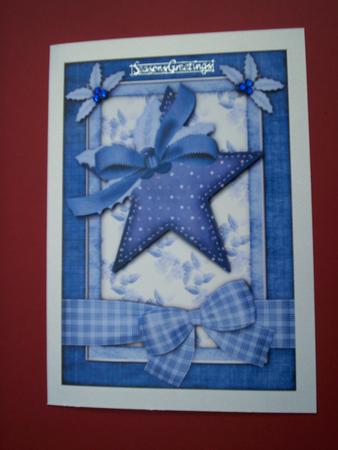 A Christmas Star 3 Step by Step Card Front by Christine Sutton