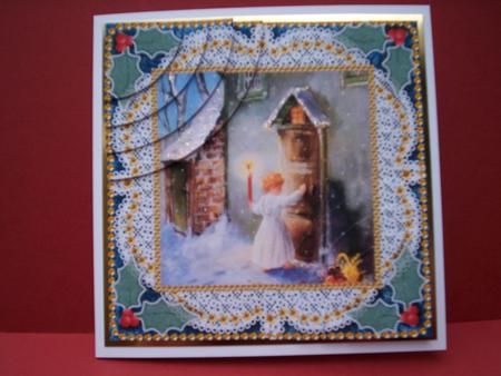 Christmas Choirboy Knocking 6inch Duo Corner Stacker by Christine Sutton