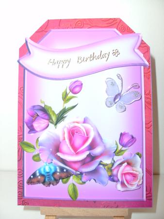 Romantic Roses Tag Card by Christine Sutton