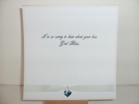 8 Inch Insert - Sympathy - God Bless - Pink by Christine Sutton