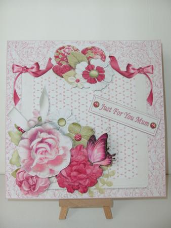 8x8 Shabby Chic Vintage Roses Mini Kit by Christine Sutton