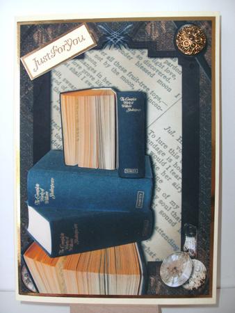 For a Book Lover + Decoupage by Christine Sutton