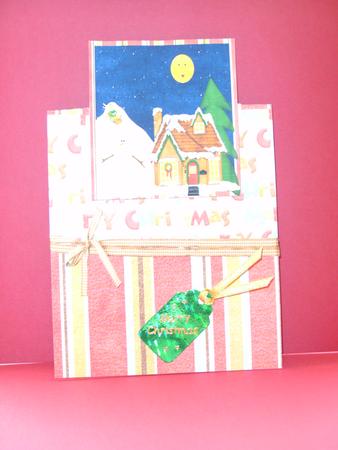 Night Before Christmas Over the Edge Card by Christine Sutton