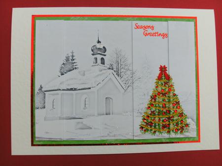 Christmas Scene Sketch by Christine Sutton