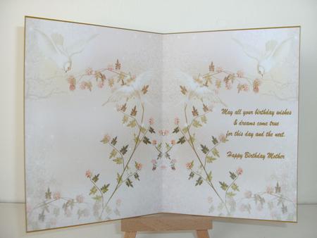 Happy Birthday Mother Insert by Christine Sutton