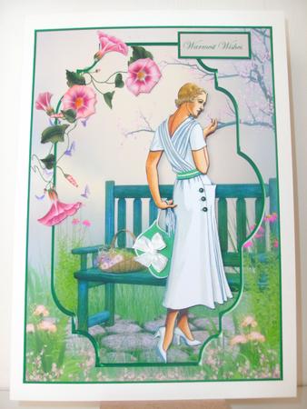 Summer Evening Bracket Scene Card Front by Christine Sutton