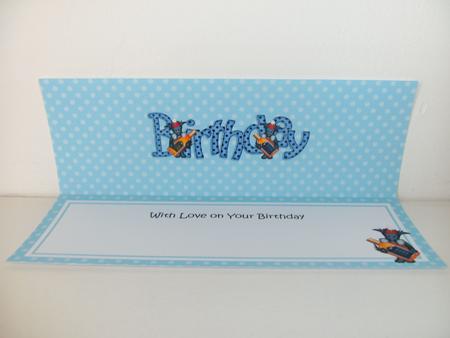 Birthday Large Dl Matching Insert by Christine Sutton
