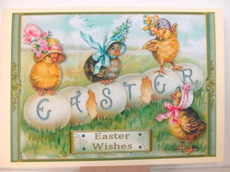 Easter Wishes Decoupage Topper by Christine Sutton
