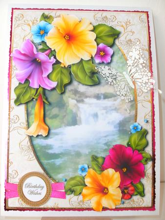 Vtea Check Birthday Mix Sentiment Round Toppers by Christine Sutton