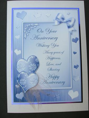 Elegant Romance Anniversary Quick Card with 3D Decoupage by Christine Sutton