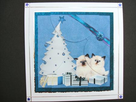 Quadrant Circle Stacker Christmas Card by Christine Sutton