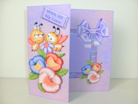 Spring Love Square Off Set Card Kit by Christine Sutton