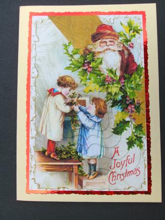 Vintage Christmas Scene by Christine Sutton
