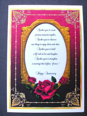 Red Roses Anniversary by Christine Sutton