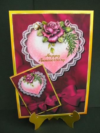 Roses of Love Card Toppers by Christine Sutton