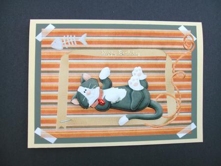 He Got More Than the Cream, Cheeky Cat by Christine Sutton