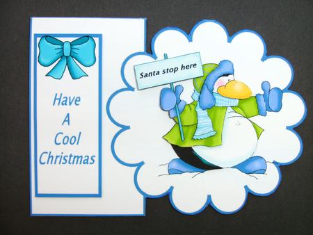 Penguin Xmas by Christine Sutton
