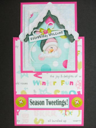 Seasons Tweetings! Over the Edge Card by Christine Sutton