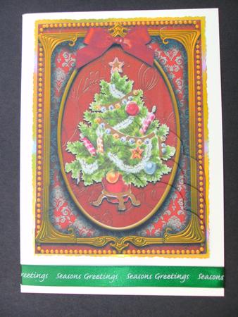 Elegant Tree One Edge Scallop Bottom 7x5inch Stacker by Christine Sutton