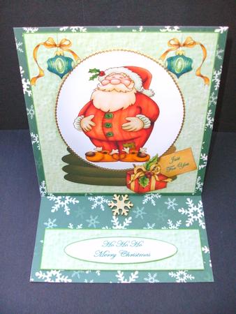 Santa Snowglobe by Christine Sutton